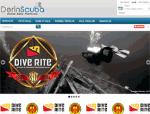 Tablet Screenshot of derinscuba.com